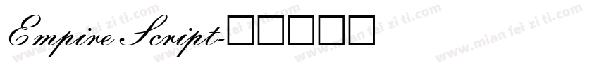 Empire Script字体转换